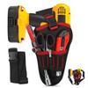 Hippodance Tool Bag Belt, Electrician Drill Holder Belt Waist Pockets