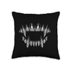Fangs Shirt, Horror Goth, Bling Grill Retro Teeth Vampire Throw
