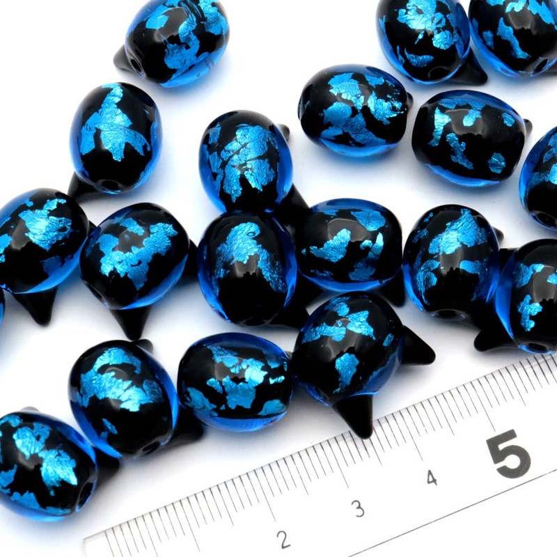 Firefly Glass Cat Bead Parts, Cat Production, Grain Seller, Blue,