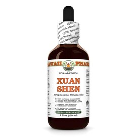 Xuan Shen (Scrophularia Ningpoensis) Dry Root Glycerite, Made in Hawaii, All Natural, Vegan, Lab Tested Alcohol-Free Liquid Extract - 2 fl.oz