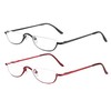 DBEFTLI Half Frame Reading Glasses - Half Moon Readers with