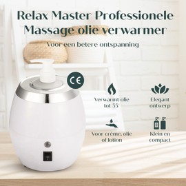 Massage Oil Warmer 2.0 - Relax Master® - Includes 2 Dispensers - Professional Electric Massager - Massage Parlors - Guasha - Electric Oil Warmer - Wellness