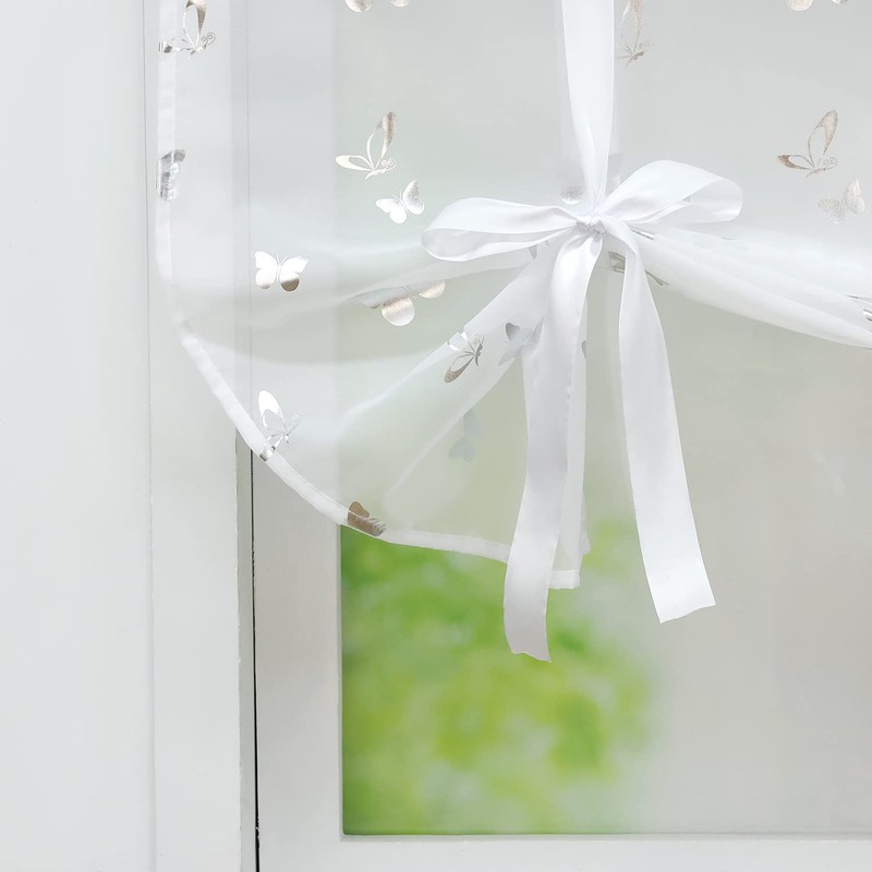 Heichkell Roman Blind with Drawstring, Voile, Modern Small Window, Kitchen