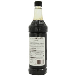 Monin Flavored Syrup, Espresso, 33.8-Ounce Plastic Bottles (Pack of 4)