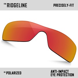 TRUSHELL Polarized Replacement Lenses for Oakley Ridgeline OO9419 Sunglass - Fire Red