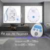 Waterproof Shower Radio, Splash Proof AM FM Radio with Rotating