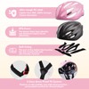 Plusawa Kids Helmet for 5-18 Years, Lightweight PC Shell, Interior