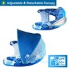 COOLCOOLDEE Pool Float with Canopy,Cup Holder - XL Pool Chair