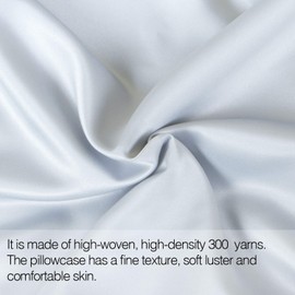 FLXXIE Satin Body Pillow Case, Soft Silky Body Pillow Cover, Silk Satin Cooling Pillowcase with Zipper, Gifts, 20x54, Grey
