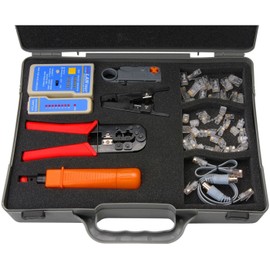 Velleman VTMUS2 Crimping Tool Kit for Network Cables, 1 Grade to 12 Grade