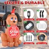 Christmas Inflatable Outdoor Decorations, 4FT Inflatables Dog Yard Decor with