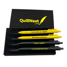 Brain Neuroscience Graduation Gifts Ballpoint Pen Set of 4 Neurology Doctor Nurse Gift for Christmas Retirement Present for Women Men Neurologist Thank You Present for Neurosurgeon Medical Pens