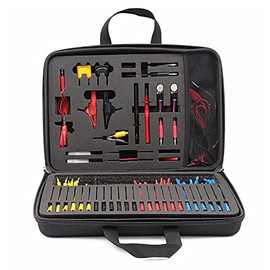Outzone Automotive Test Lead Kit 92 Pieces Electrical Testers Auto Diagnostic Tools Wire Connectors Adapter Cables Set