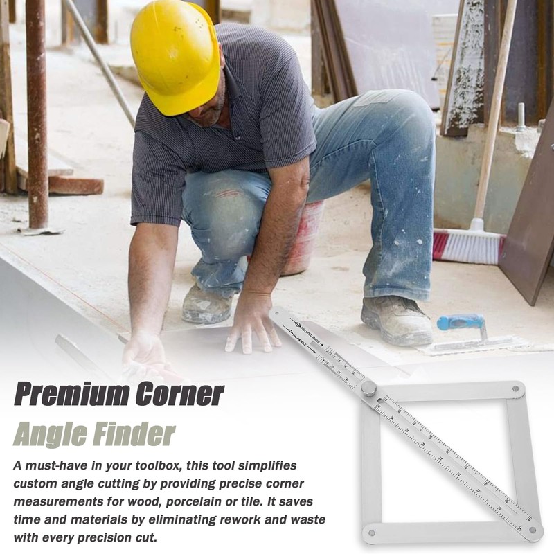Pcmursal Pemium Corner Angle Finder Tool, Miter Saw Protractor with