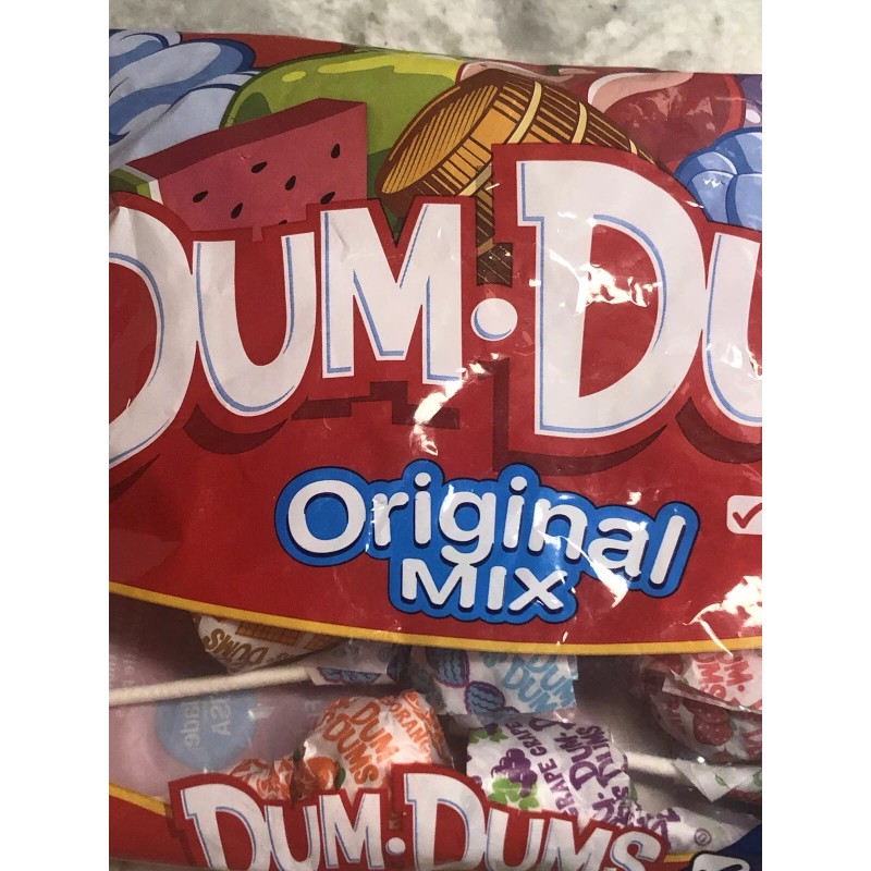 Dum Dums Original Mix Lollipops 4.8oz-Free From Mayor Allergens. Bonus