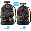 BROTOU Extra Large Drawstring Mesh Bag for Balls, Waterproof Storage