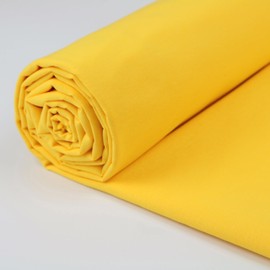 A-Express 100% Cotton Fabric - 60 Inch 150cm Wide - Plain Cotton Fabric by The Metre - Ideal for Quilting, Sewing, Dressmaking, Curtain Linings, Totes, Bedding, Pillowcases - Yellow 0.5 Metre