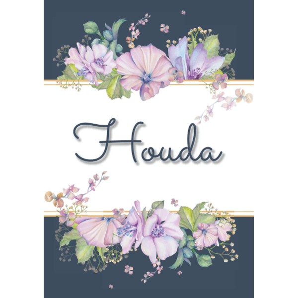 Houda: Carnet de notes A5 | Prénom personnalisé Houda |