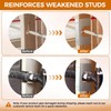 UPVONT Stud Shoes for 2X Studs, 16-Gauge Galvanized Stud Shoes,