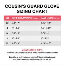 Cousin's Concert Attire Color Guard Gloves for Flag and Pole, Comfort & Grip, Durable Colorguard Gloves (Extra Small, Tan)