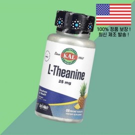 KAL KAL Theanine L-Theanine L-Theanine Amino Acid Pineapple Apple 25mg 120 Micro Tablets, 1 Piece / 칼 KAL 테아닌 L테아닌 엘테아닌 아미노산 파인사과 애플 25mg 120 마이크로정, 1개