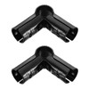 uxcell 2 Pcs 90 Degree Structural Pipe Connector, 1-1/8" 3-way