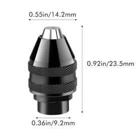 4486 Drill Chuck for Dremel - 2 Pieces Chuck for Dremel, Replacement 1/32 to 1/8 Keyless Chuck Adapter, Quick Change Adapter Kit for Dremel 4000,3000,8200,398,395,300,200,285,etc.