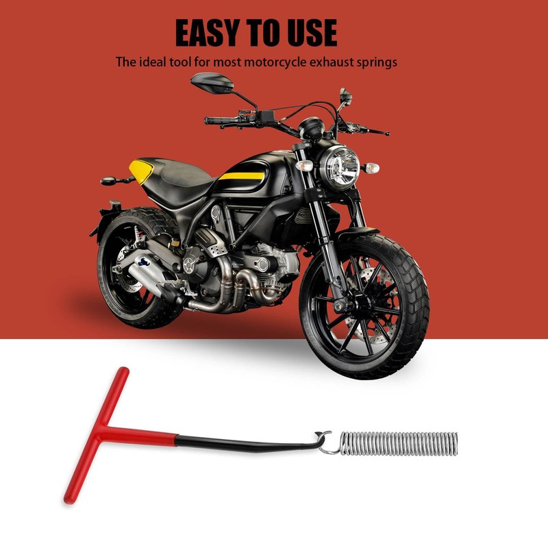 vcsjw Exhaust Spring Hooks, Pack of 2 Motorcycle Exhaust T