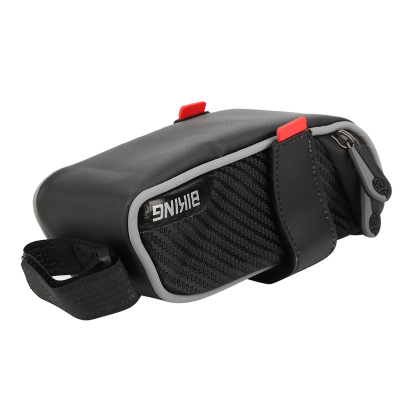 Portable PU Bicycle Saddle Bag Waterproof Large Capacity Tail Seat