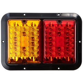 Bargman 47-84-612 Surface Mount Taillight, Red/Amber