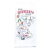 DHE 2 Piece Home State of Minnesota Embroidered Kitchen Towel