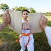 IMIKEYA 10pcs Wooden Taekwondo Training Boards 29.5x20cm Rebreakable Boards Martial