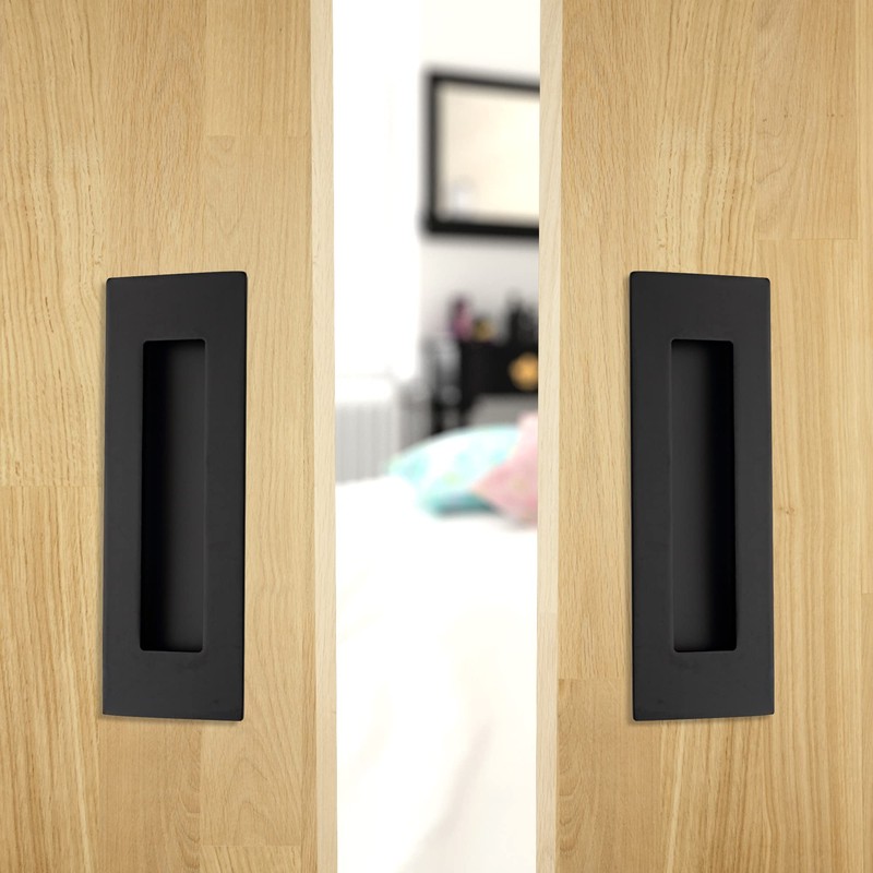 Malimali 6 Inch Recessed Finger Flush Pulls for Pocket Door