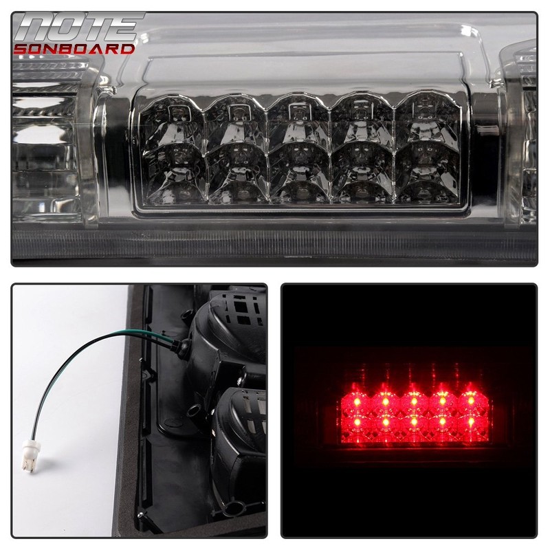 LED Third 3RD Brake Tail Light Lamp Smoke For Ford