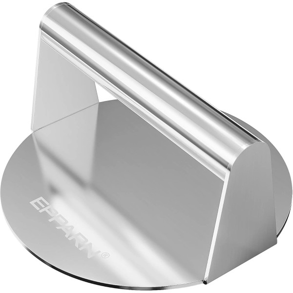 Branded Enlarged 6.3 inch Smash Burger Press, Stainless Steel Burger