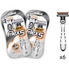 BIC Flex 5, Men's 5-Blade Razors with Moveable Blades for