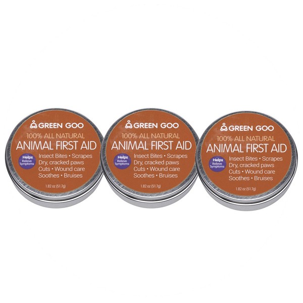 Green Goo Animal First Aid Large Tin In Hanger, 5.46 Ounces (Pack Of 3)