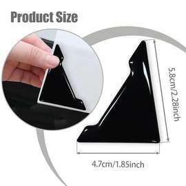 HQRNYP 4PCS Car Door Guard Protector, Car Door Edge Guard, Anti-Collision Vehicle Side Corner Protector, Auto Accessories Self-Adhesive Auto Edge Protection Cover Fit for Most Vehicle (Black)