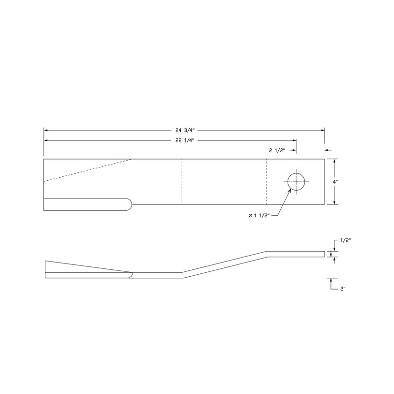 Replacement Bush Hog Rotary Cutter Blades – Part Number 7555,