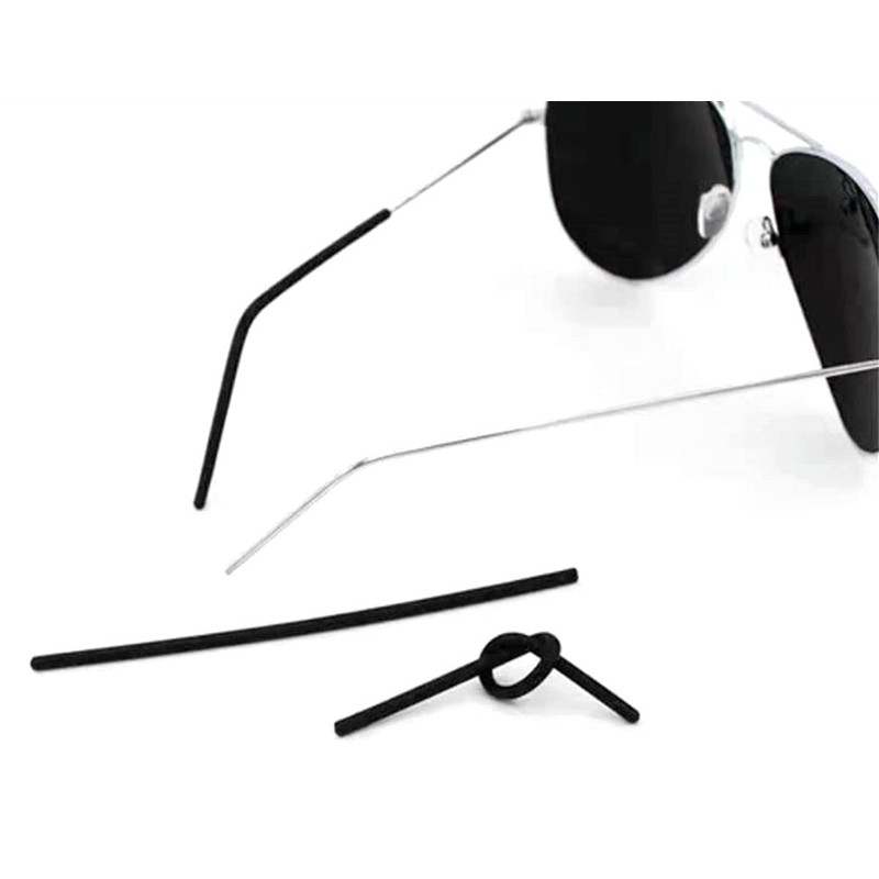 HeCheng Replacement Anti-Slip Rubber Silicon Temple Ear Socks for Eye