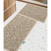 YIHOUSE Bathroom Rugs Sets 2 Pieces, Ultra Thin Non Slip