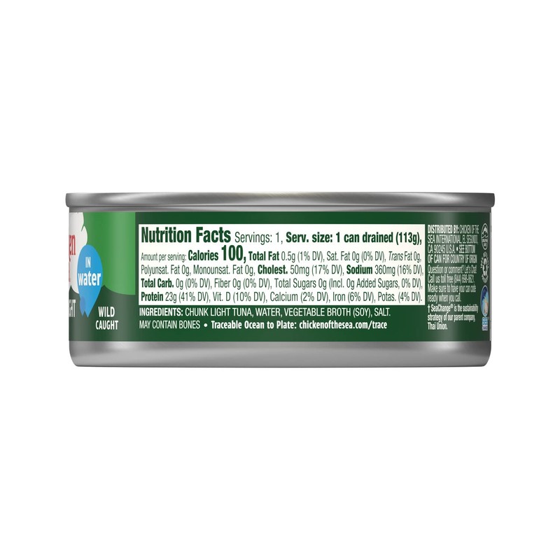 Chicken of the Sea Chunk Light Tuna in Water, 5