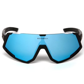 Boombah Auspex Falcon Sunglasses Black/Metallic Silver