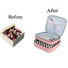 LYFFXYH Nail Polish Carrying Case, Portable Nail Polish Organizer with