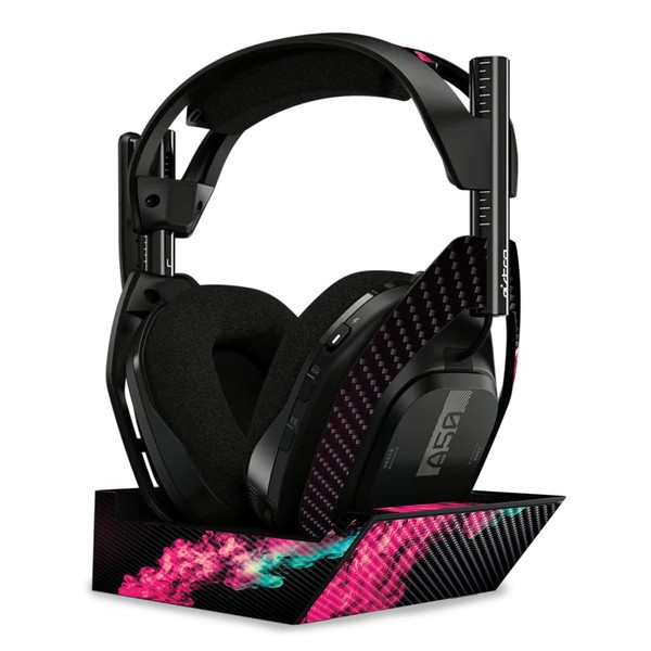 MightySkins Carbon Fiber Skin Compatible with Astro A50 Wireless Headphones