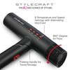 StyleCraft Cosmic Professional Ultra-Lightweight Foldable Hair Dryer Digital Motor with
