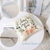 YeeJu Spring Decorative Throw Pillow Covers Square Cotton Linen Cushion
