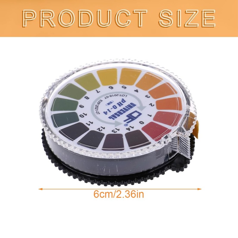 ZXUPOI 1 Roll pH Test Strips 5 m/Roll, Measuring Range