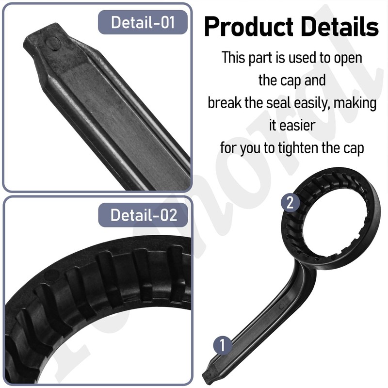 Wrench for 70mm Lids Compatible with Rieke Caps Used On