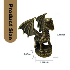 WLDDFF Cat Hinge Head Toppers - Vintage Door Hinge Magnets, 2024 Bronzed Cat Gargoyles, Home Decoration (Dragon 3 Pcs)